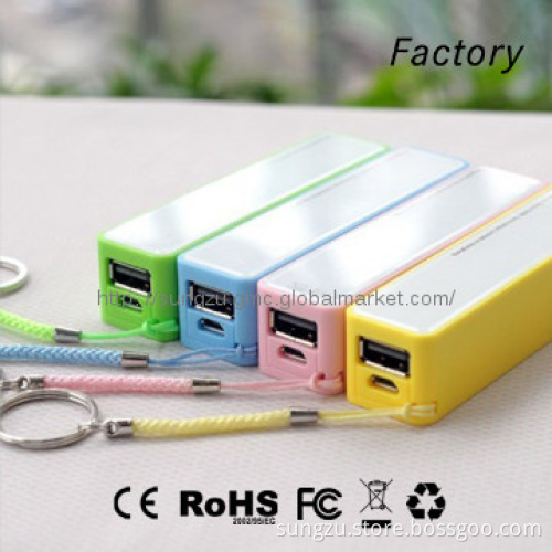 Portable 2600mah mobile power bank with fragrance mobile power supply